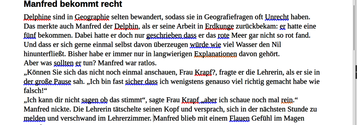 Hintergrundprüfung in LibreOffice